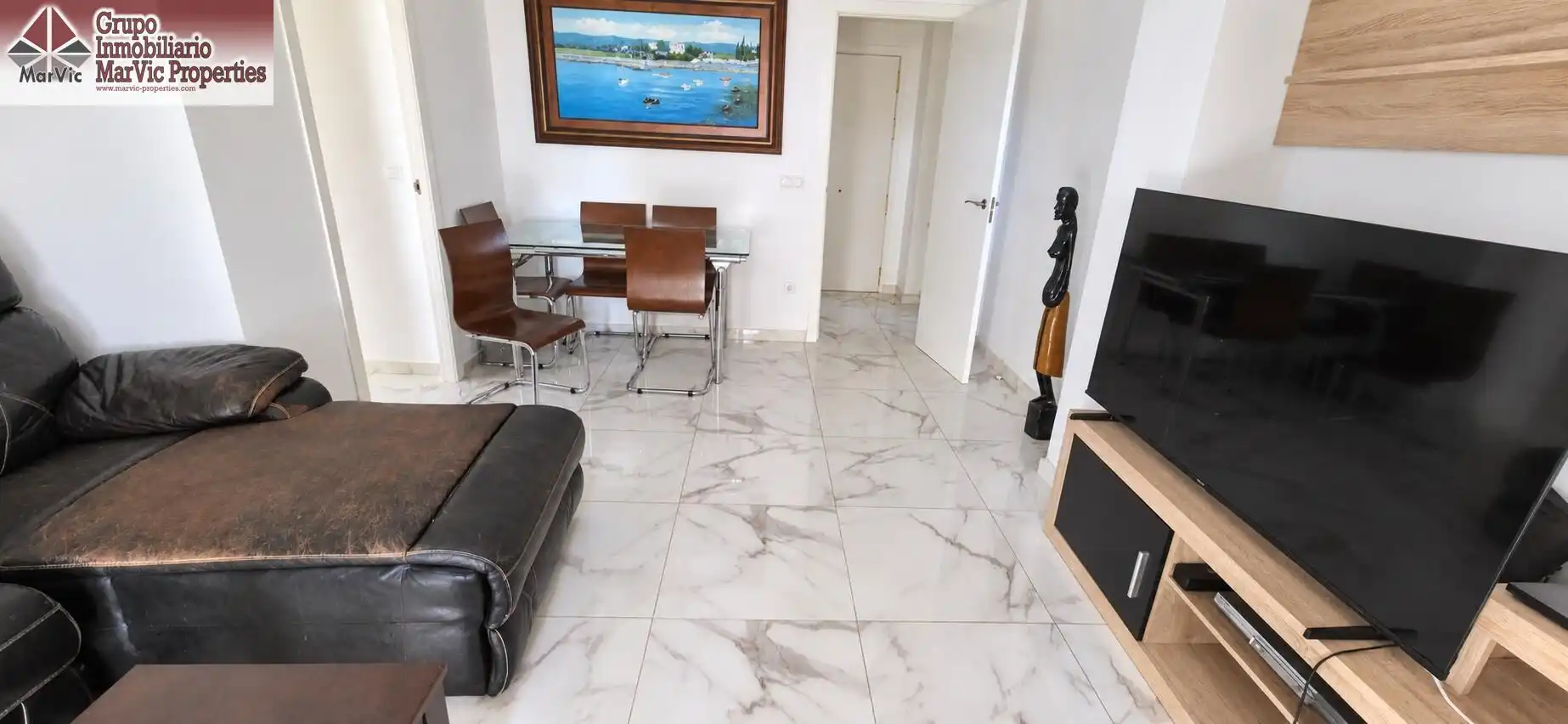 Sala de estar de Apartamento de alquiler en Playa Poniente