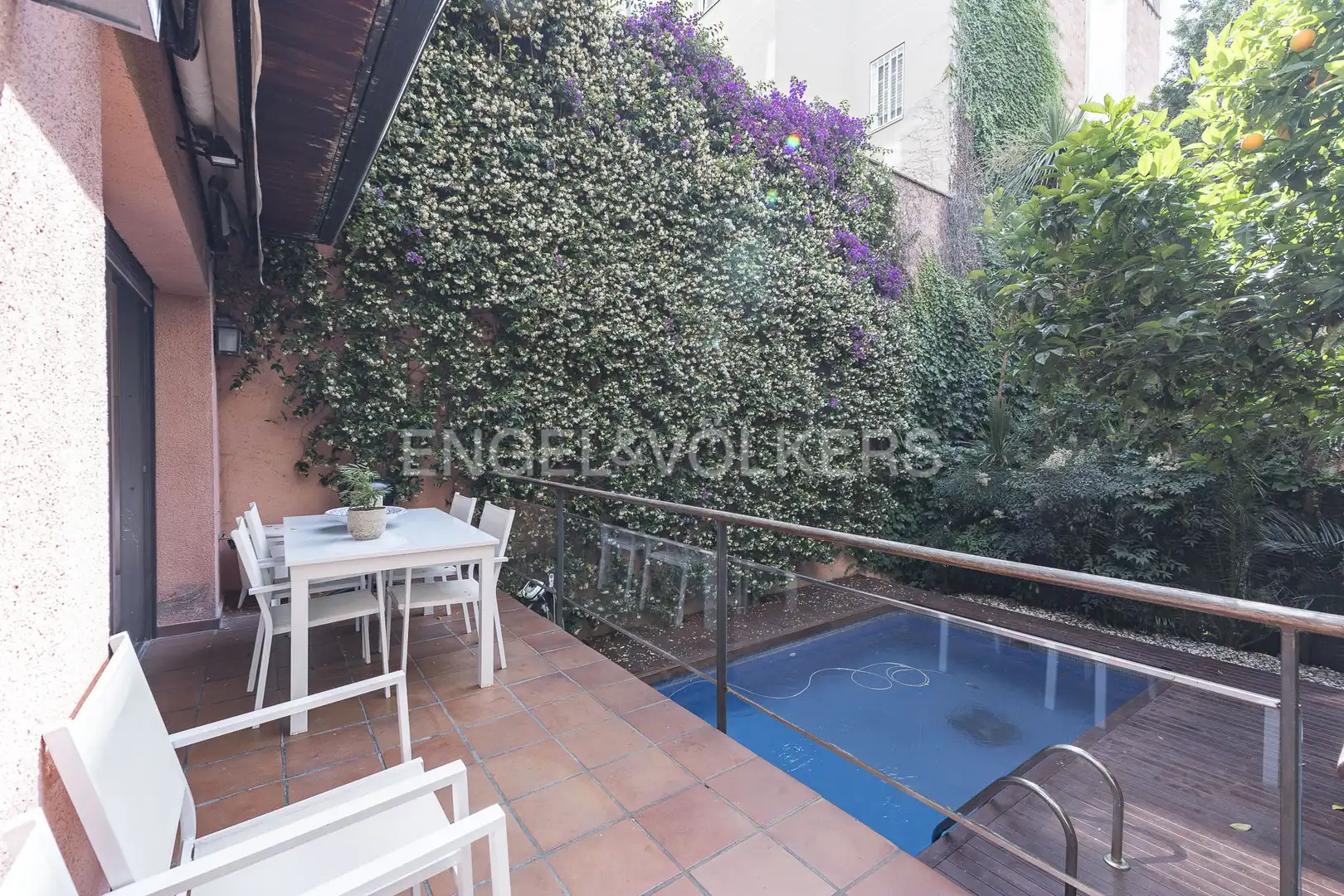 Terrace of Houses for rent in Barcelona  with Air Conditioner, Heating and Private garden