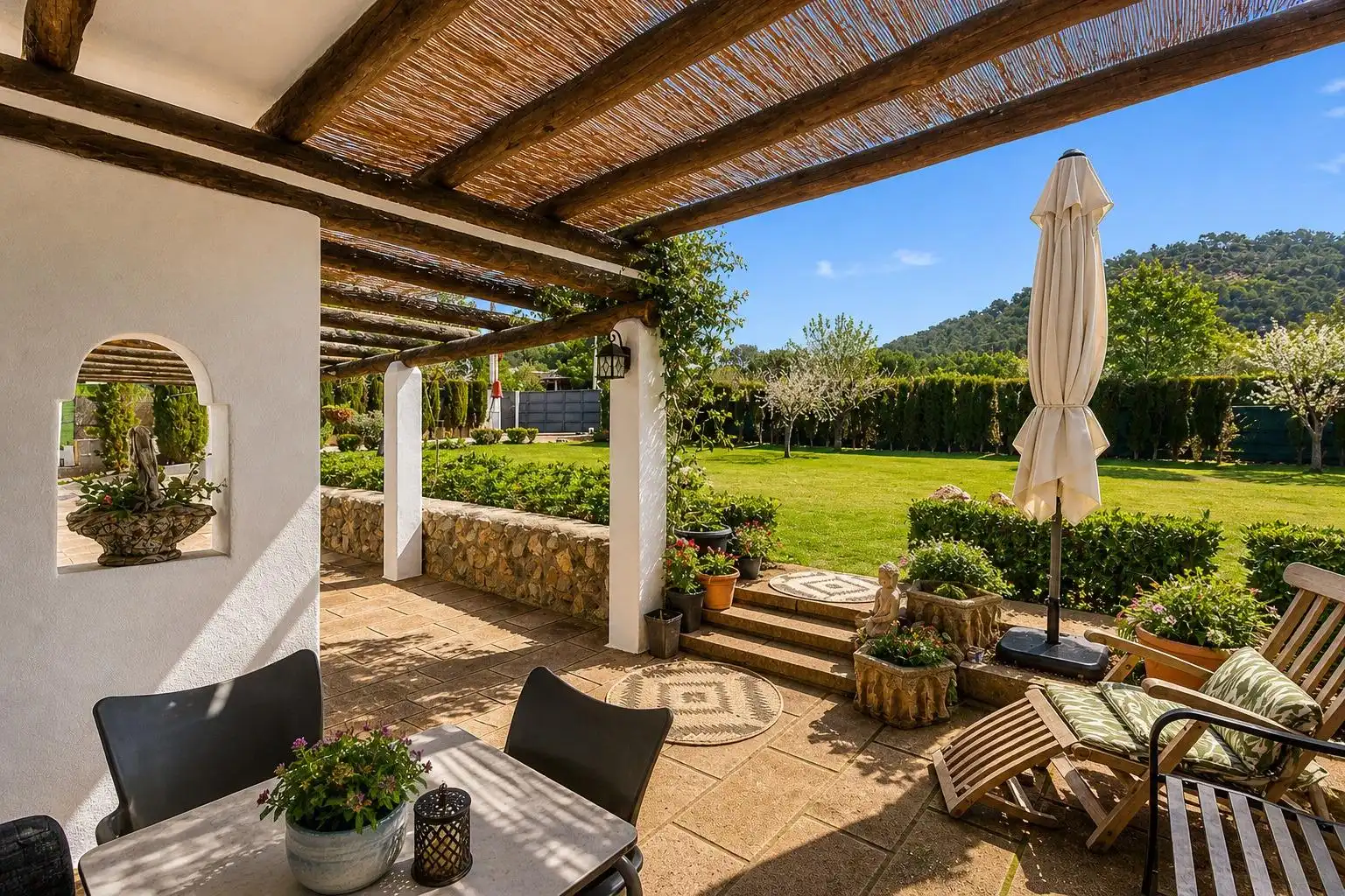 Terrassa de Finca rústica en venda en Calvià amb Aire condicionat, Jardí privat i Terrassa