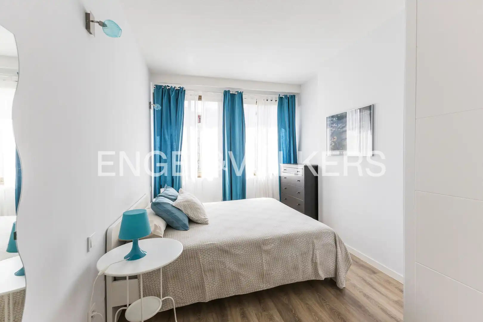 Bedroom of Flat for rent in Madrid  with Air Conditioner and Heating