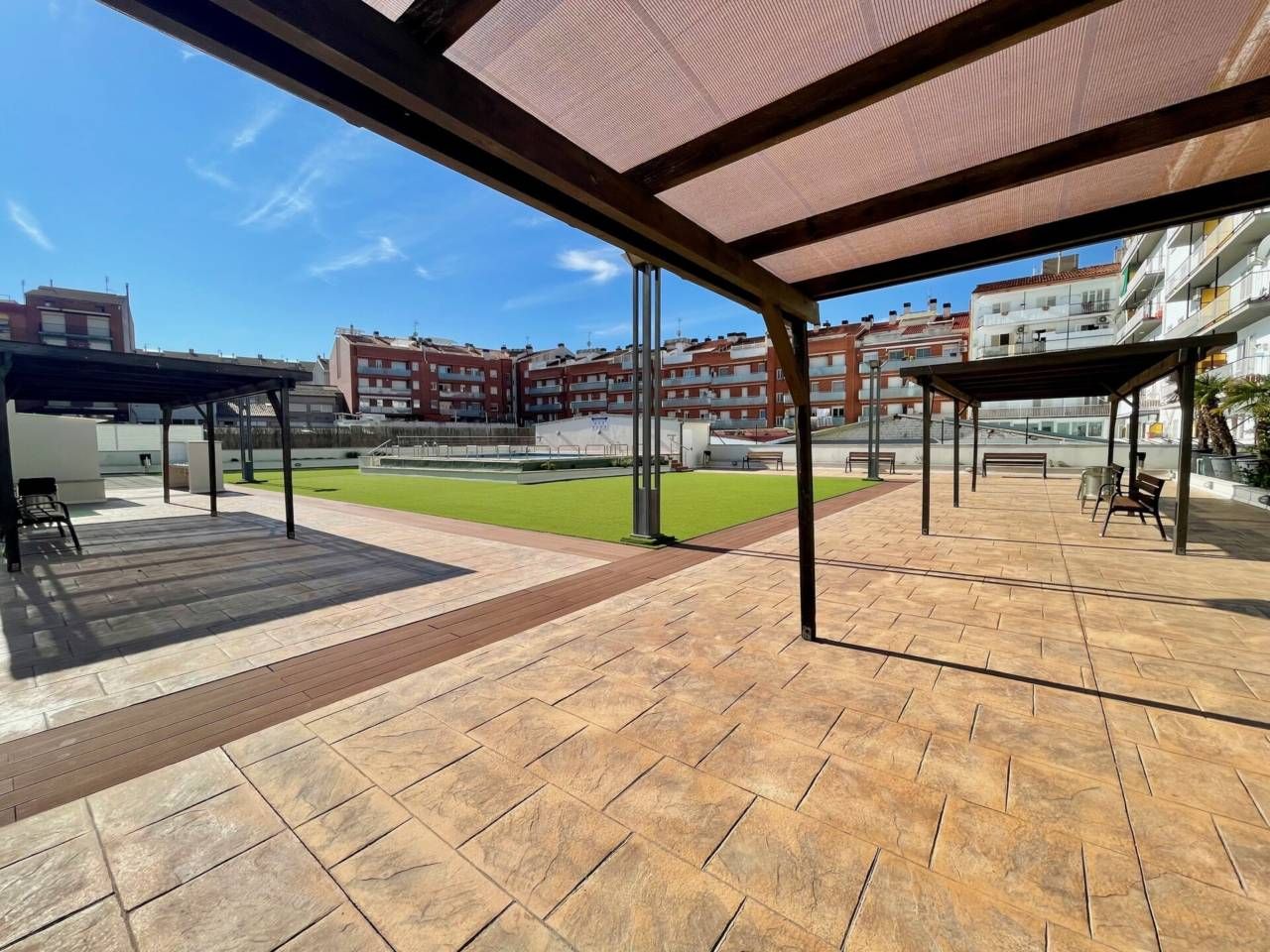 Terrace of Flat for sale in Manresa  with Air Conditioner, Parquet flooring and Balcony