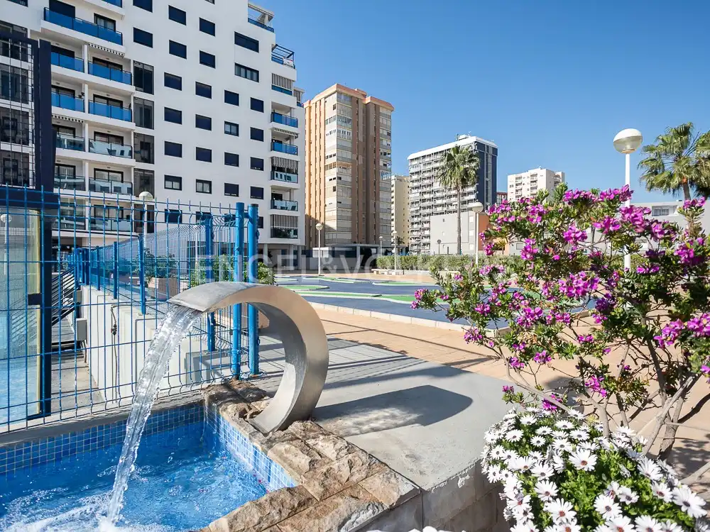 Swimming pool of Flat for rent in La Pobla de Farnals  with Air Conditioner, Heating and Private garden