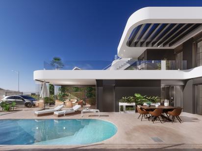 Exterior view of Single-family semi-detached for sale in Los Alcázares  with Air Conditioner, Heating and Private garden