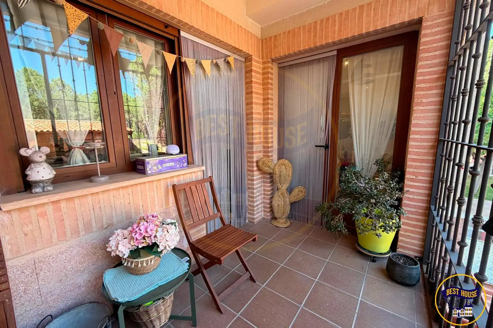 Terrassa de Casa adosada en venda en Chillarón de Cuenca amb Calefacció, Jardí privat i Terrassa