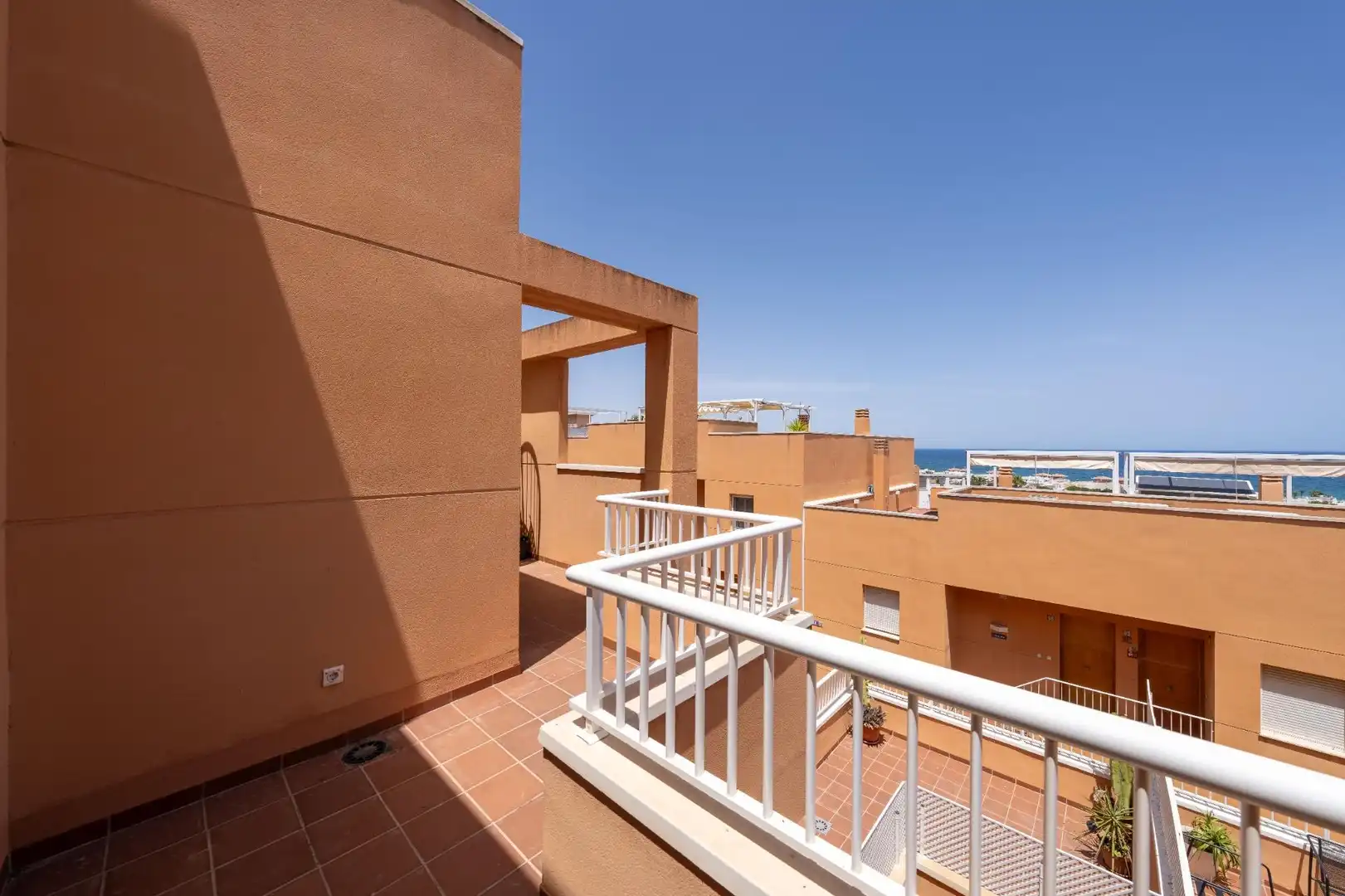 Terrasse von Maisonette zum Verkauf in Mojácar mit Klimaanlage, Privatgarten und Terrasse