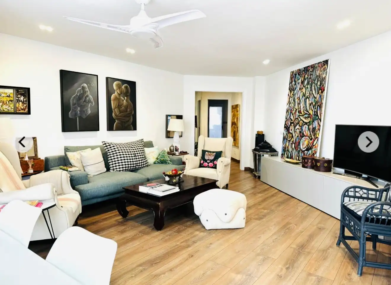 Living room of Flat for sale in Jávea / Xàbia  with Air Conditioner, Heating and Terrace