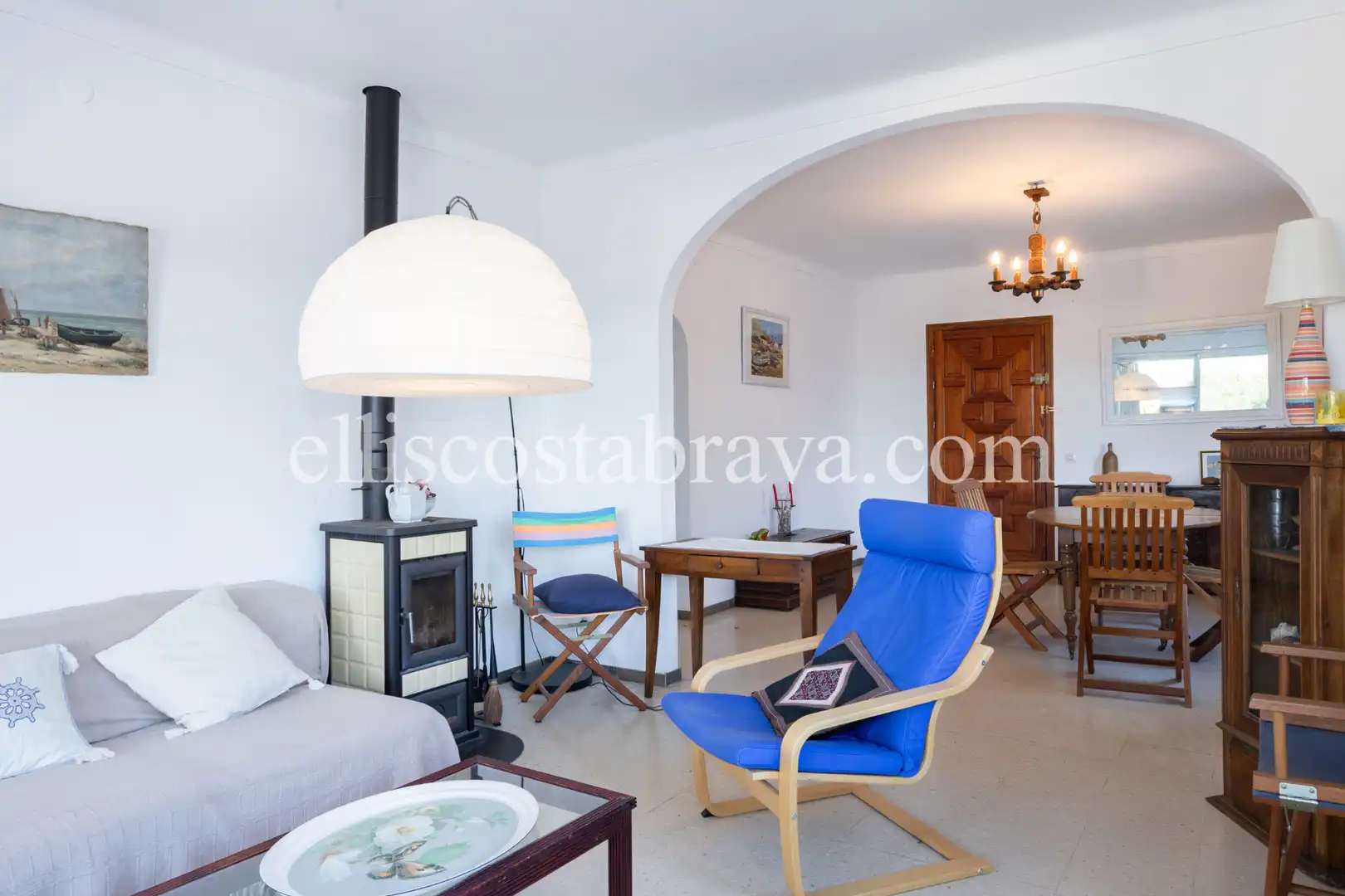 Sala de estar de Casa o chalet en venta en L'Escala con Jardín privado y Terraza