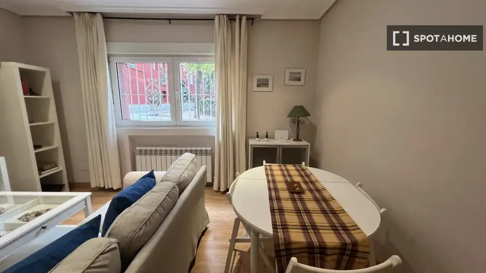 Sala de estar de Piso de alquiler en Madrid con Aire acondicionado, Calefacción y Amueblado