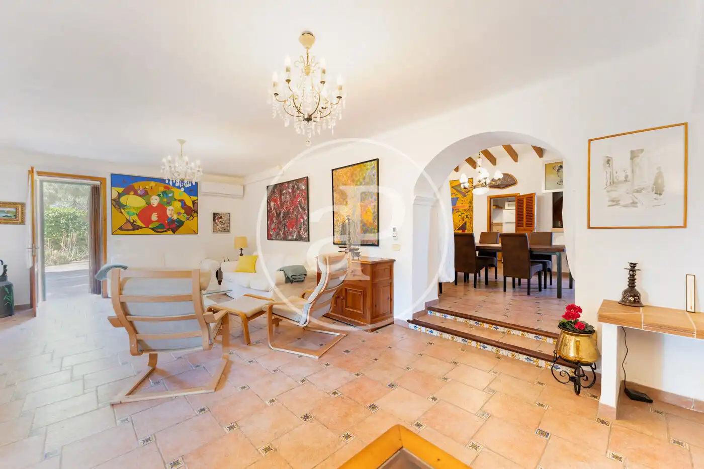 Sala de estar de Casa o chalet en venta en Campos con Aire acondicionado, Calefacción y Jardín privado
