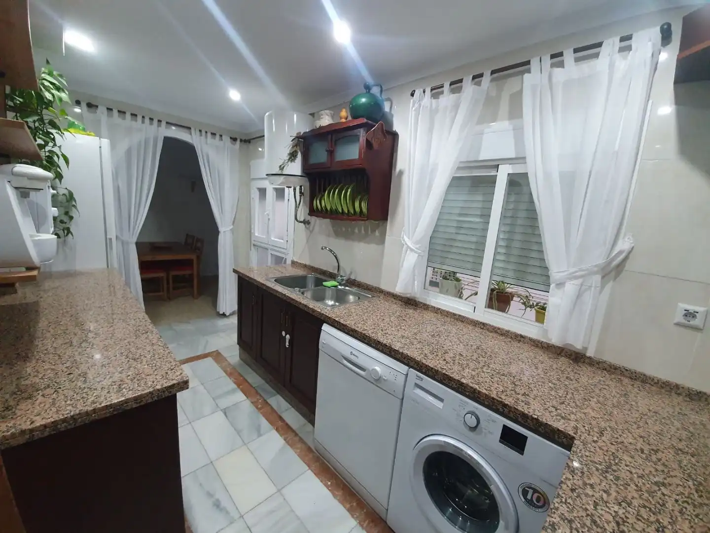 Küche von Wohnung zur Miete in El Puerto de Santa María mit Klimaanlage