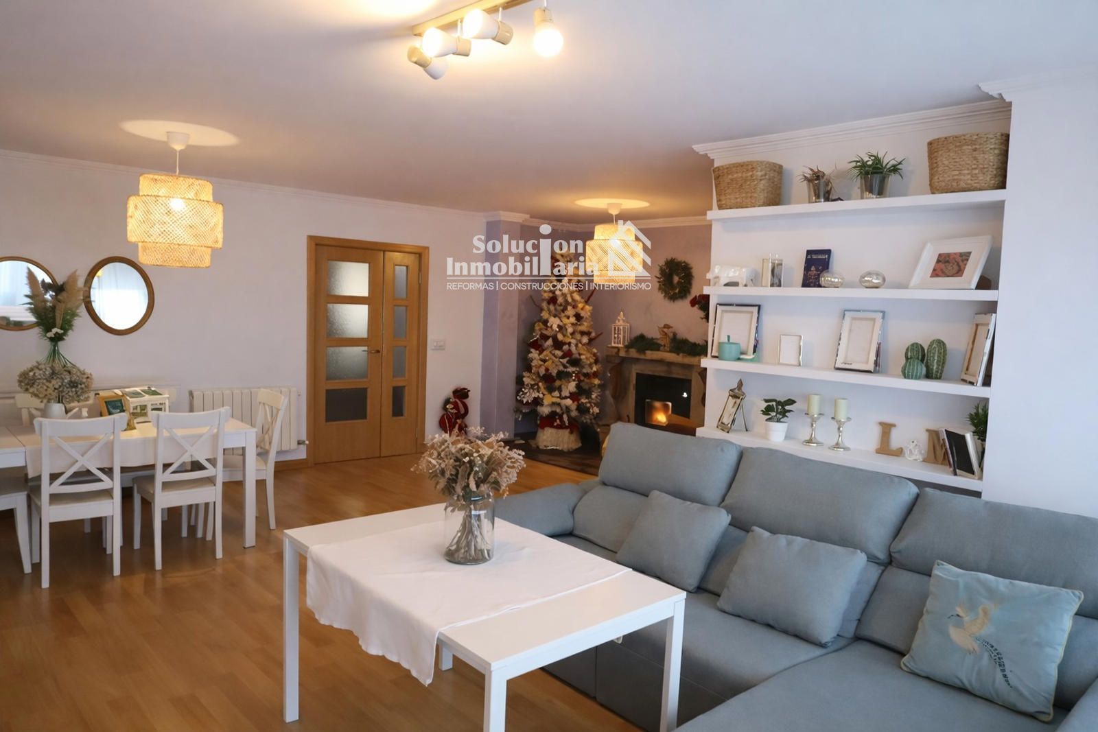 Living room of Single-family semi-detached for sale in Aldearrubia  with Heating, Terrace and Storage room