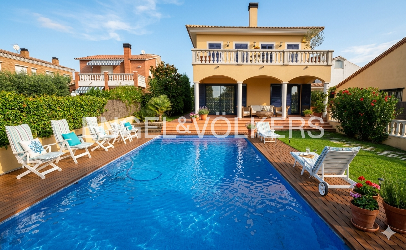Vista exterior de Casa o xalet en venda en El Vendrell amb Aire condicionat, Calefacció i Jardí privat