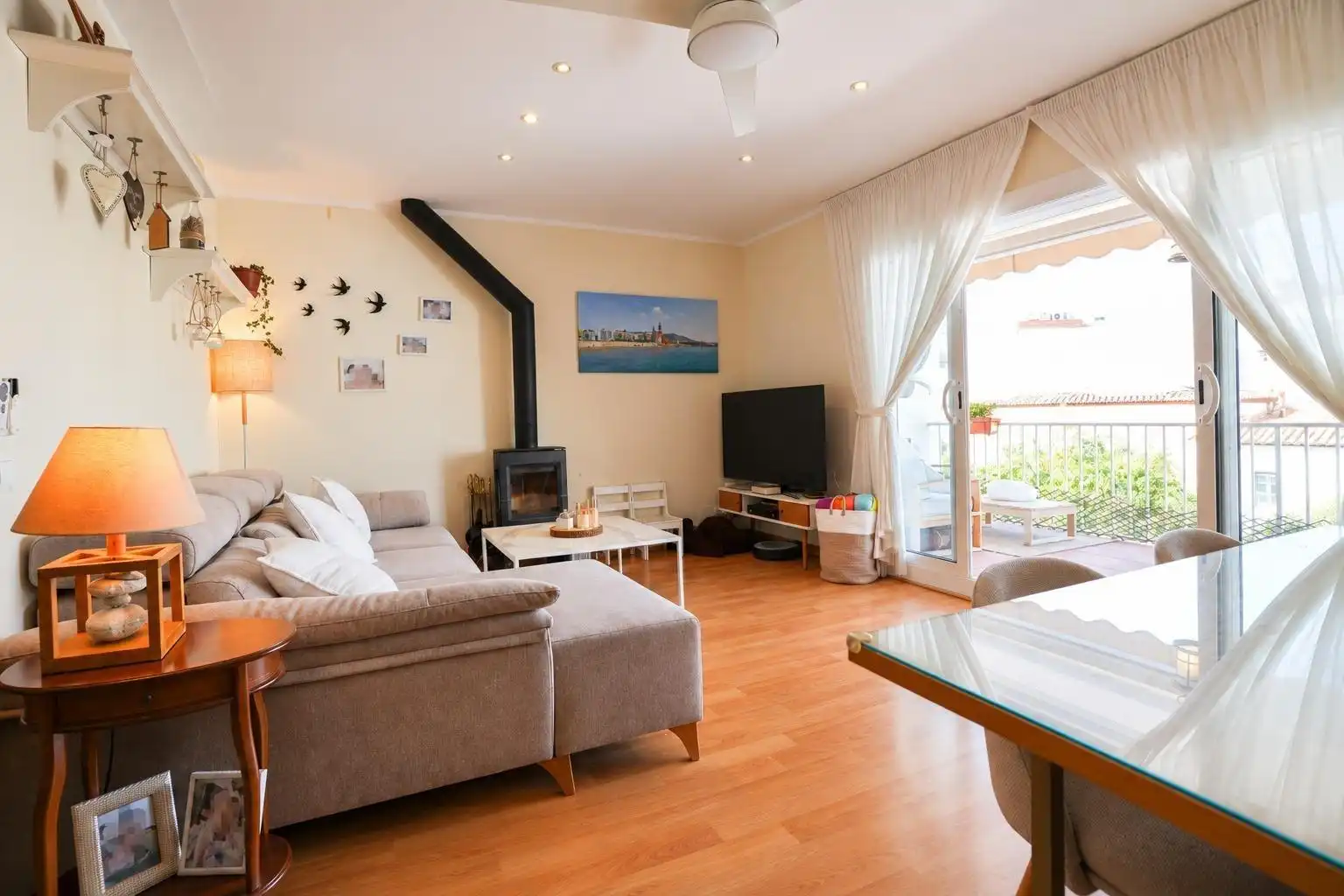Sala de estar de Piso en venta en Centre