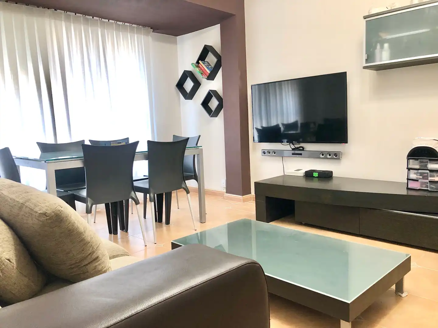 Sala de estar de Piso en venta en Sueca con Aire acondicionado