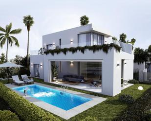 Vista exterior de Casa o xalet en venda en Mijas amb Aire condicionat, Jardí privat i Terrassa