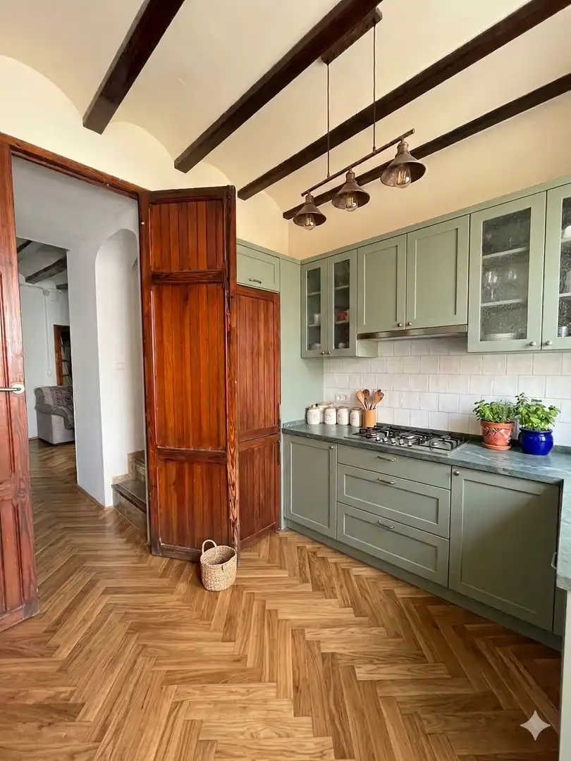 Cocina de Casa o chalet en venta en L'Alcúdia de Crespins con Terraza, Trastero y Amueblado