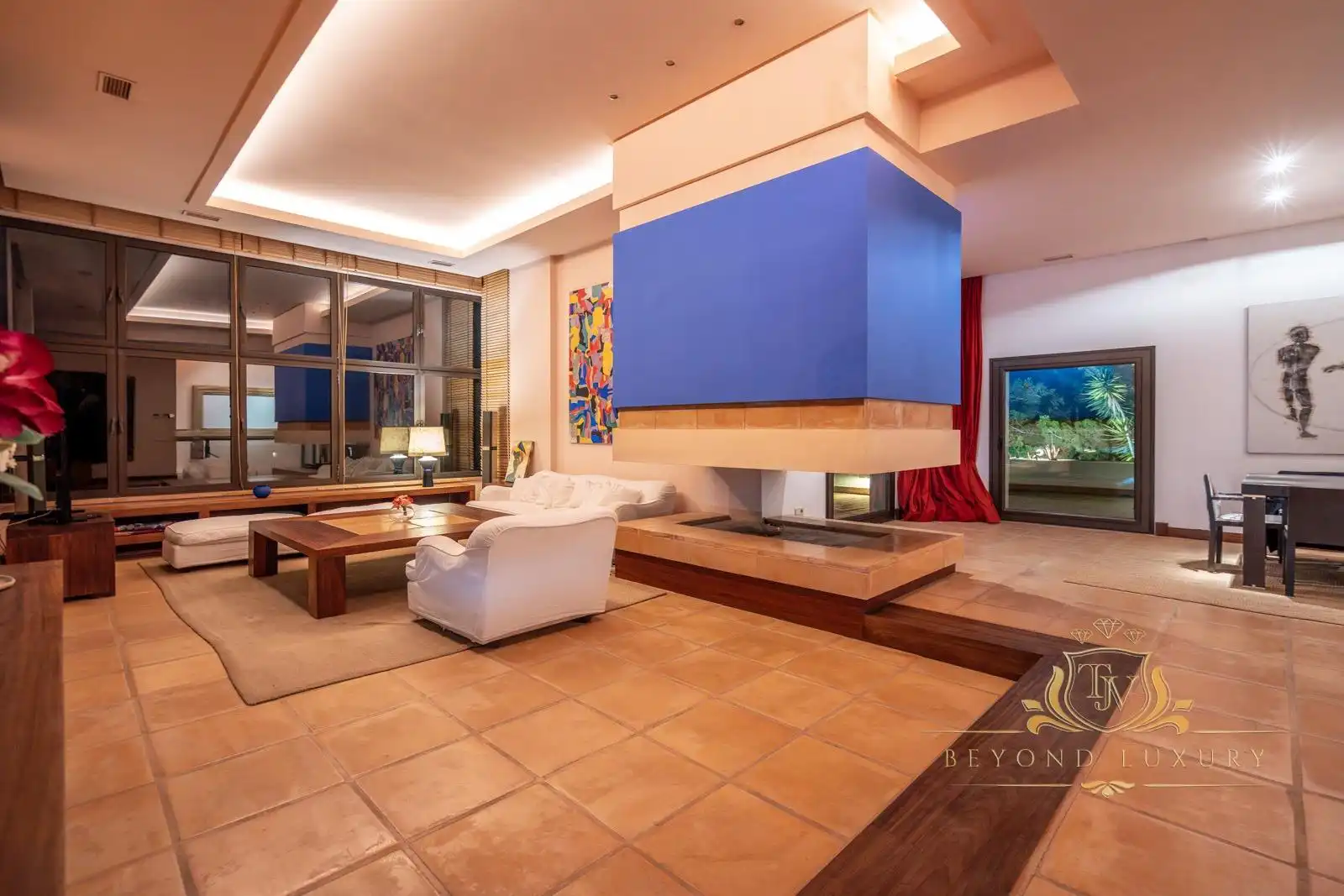 Living room of Houses for sale in Eivissa  with Air Conditioner, Private garden and Terrace