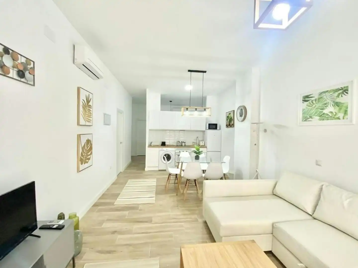 Wohnzimmer von Wohnung zur Miete in Madrid mit Klimaanlage, Heizung und Möbliert