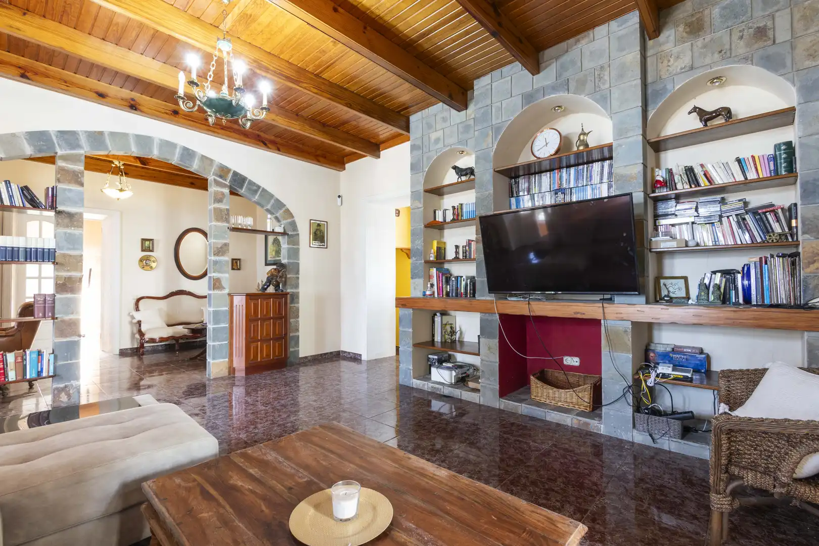Sala de estar de Casa o chalet en venta en Puerto de la Cruz con Jardín privado y Terraza
