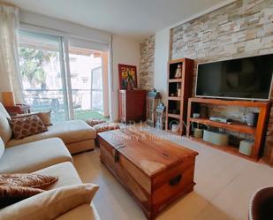 Sala d'estar de Apartament de lloguer en Dénia amb Aire condicionat i Terrassa