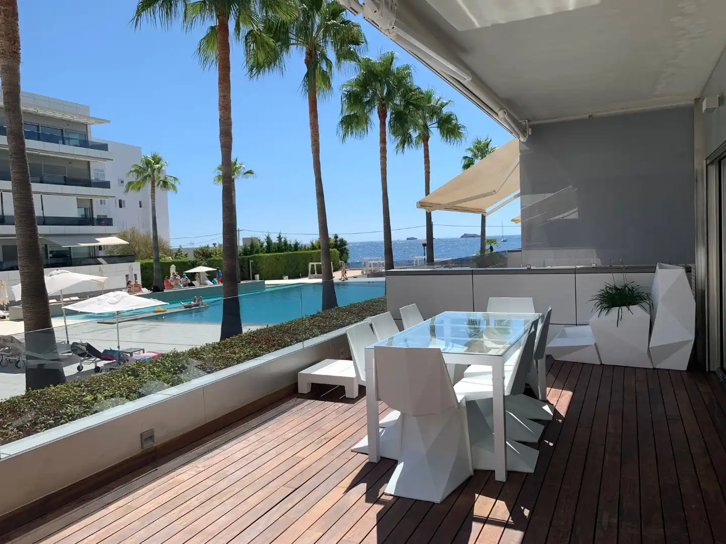 Terrace of Flat for rent in Eivissa  with Air Conditioner, Terrace and Furnished