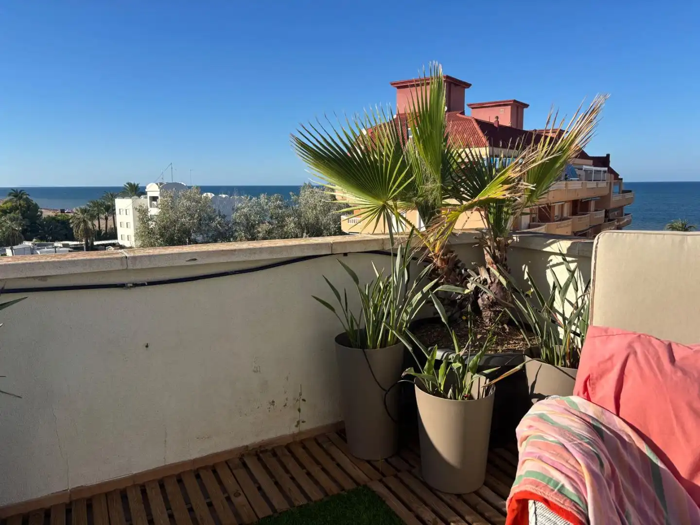 Terrasse von Wohnung zur Miete in Dénia mit Klimaanlage, Terrasse und Schwimmbad