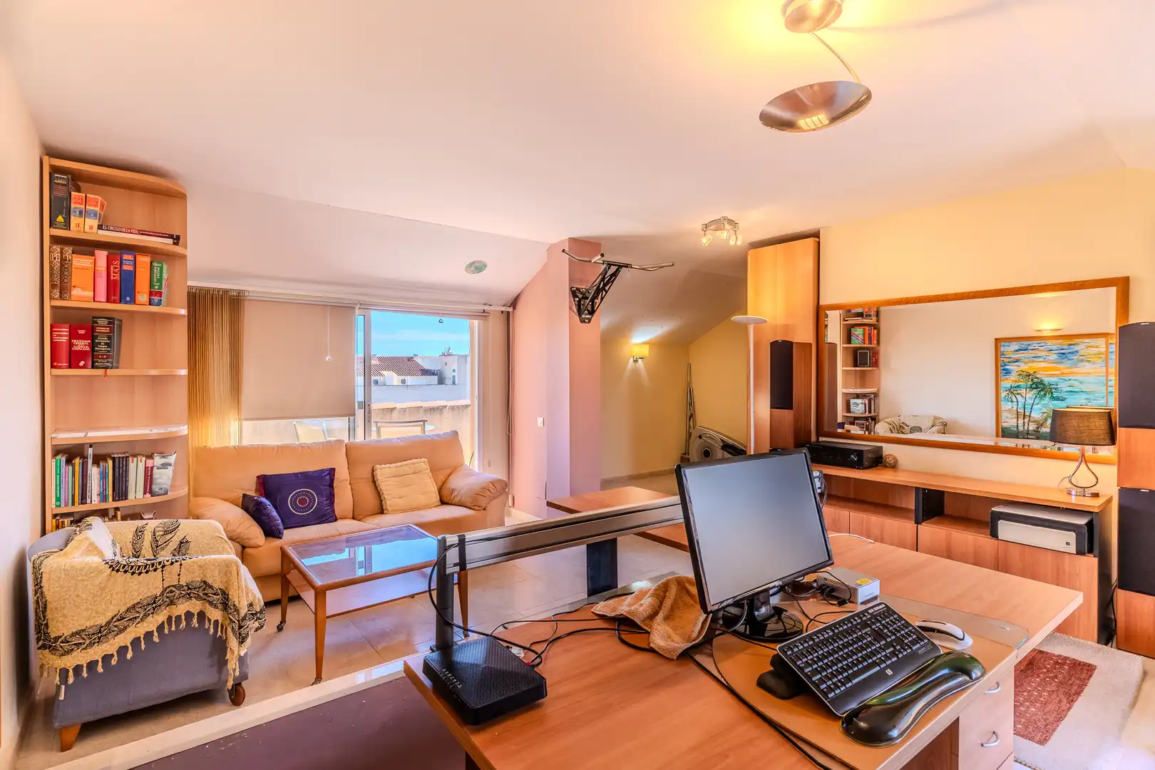Sala de estar de Dúplex en venta en L'Ampolla con Aire acondicionado, Calefacción y Terraza