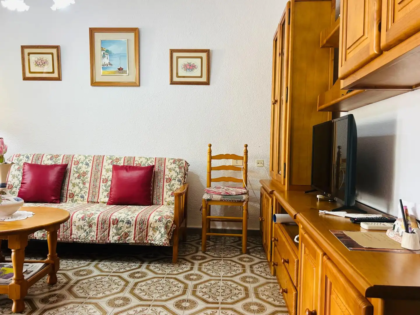 Sala d'estar de Casa o xalet en venda en San Pedro del Pinatar amb Aire condicionat, Jardí privat i Traster