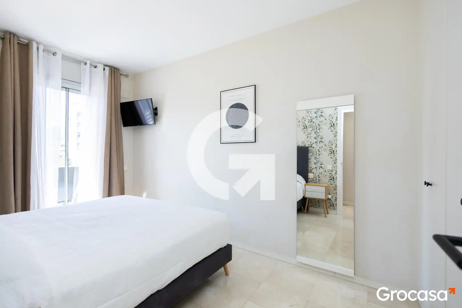 Schlafzimmer von Wohnung zum Verkauf in Sant Boi de Llobregat mit Klimaanlage, Heizung und Terrasse