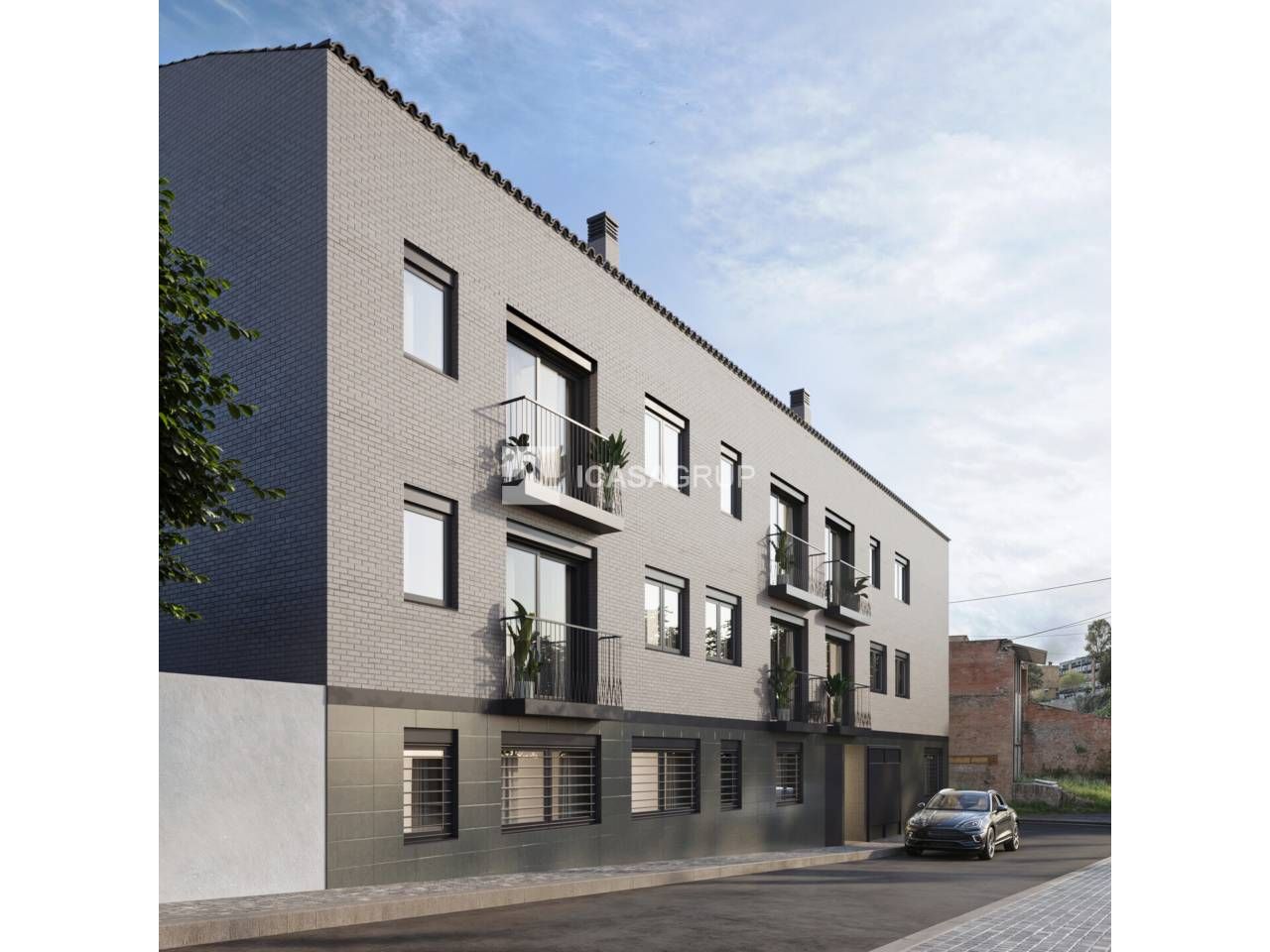 Exterior view of Flat for sale in Rubí  with Air Conditioner, Parquet flooring and Terrace