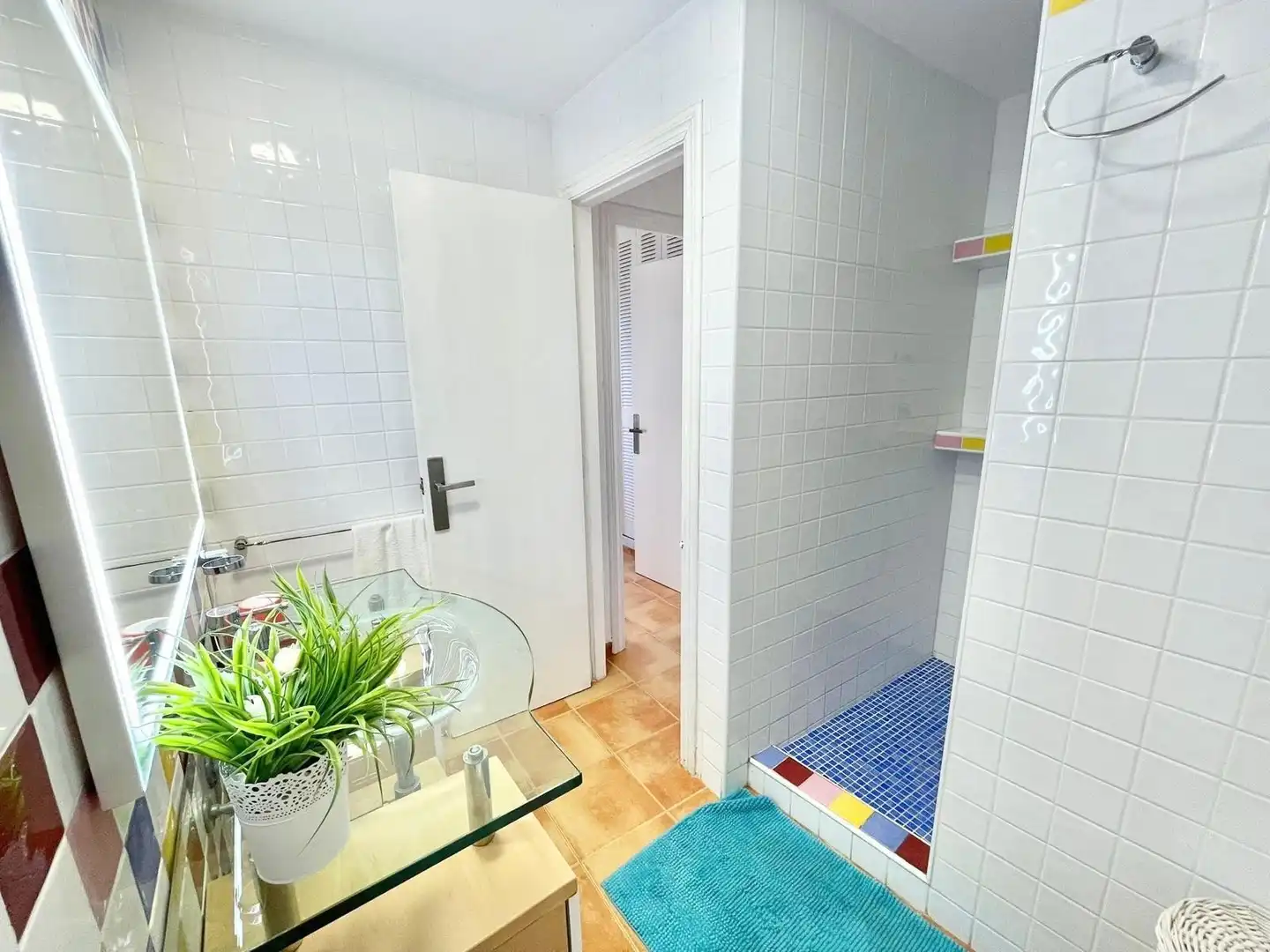 Badezimmer von Haus oder Chalet zur Miete in La Manga del Mar Menor mit Klimaanlage, Heizung und Terrasse