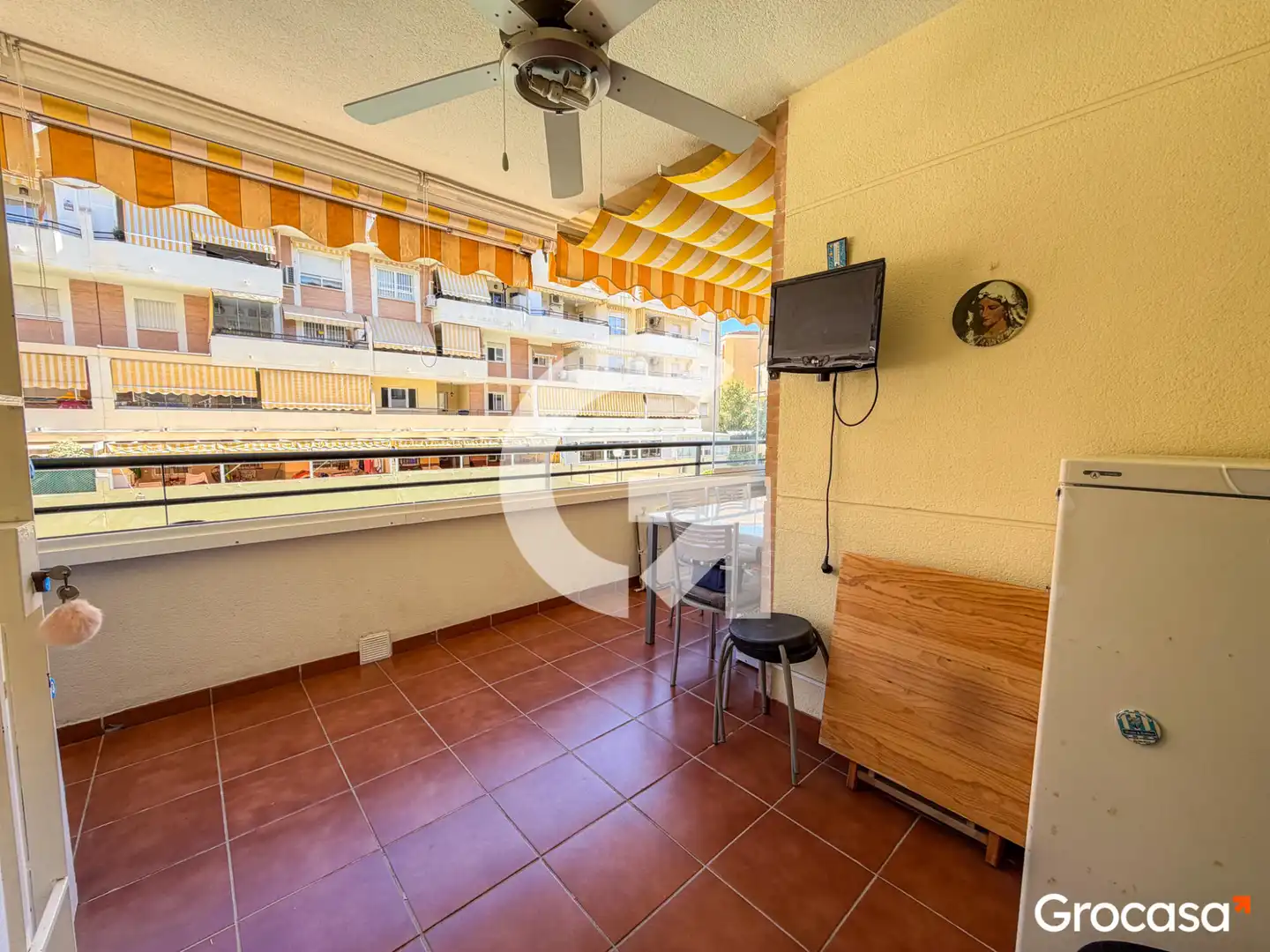 Balcony of Flat for sale in Rincón de la Victoria  with Air Conditioner, Private garden and Terrace