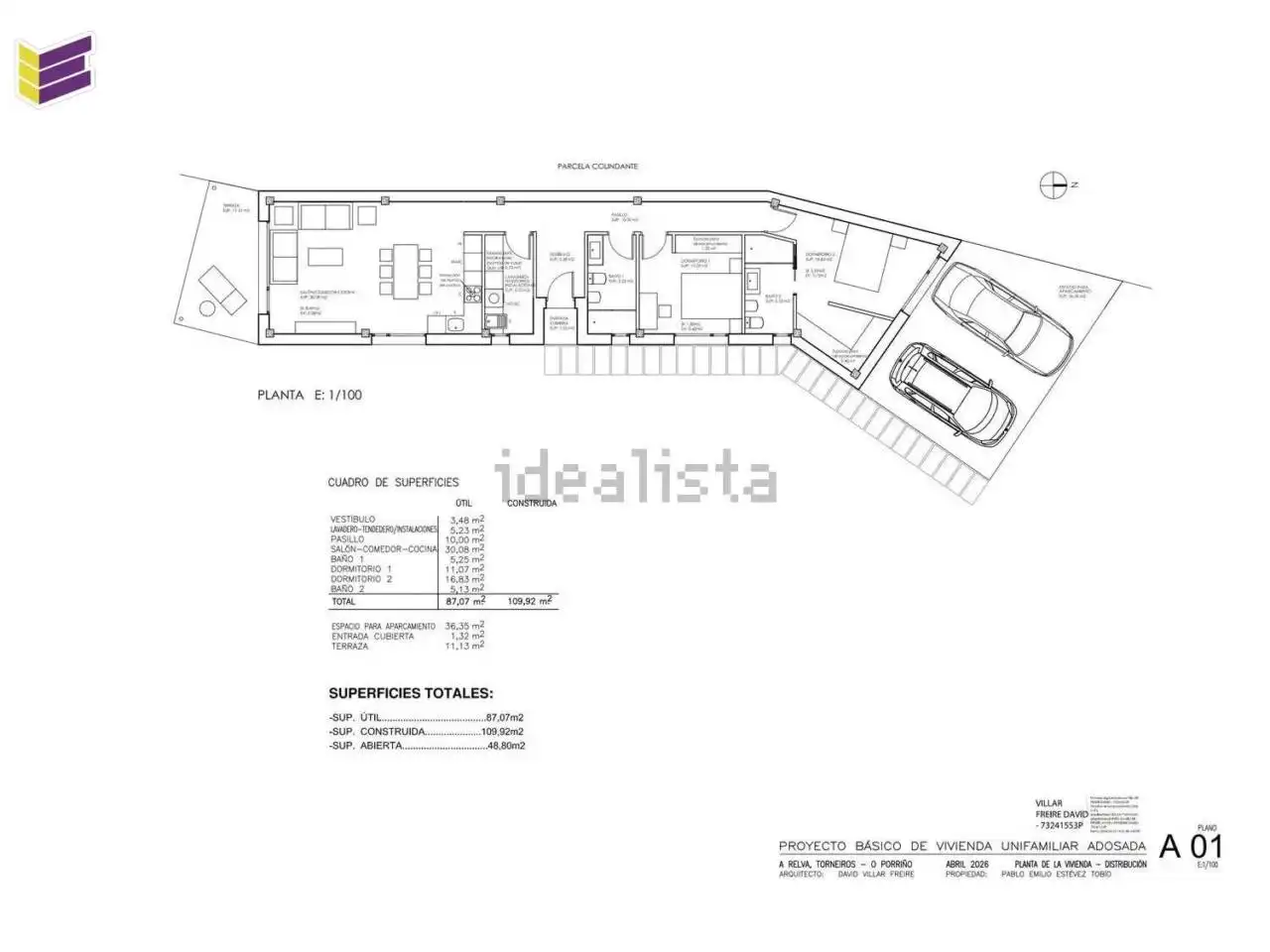 Terreno en venta en O Porriño  