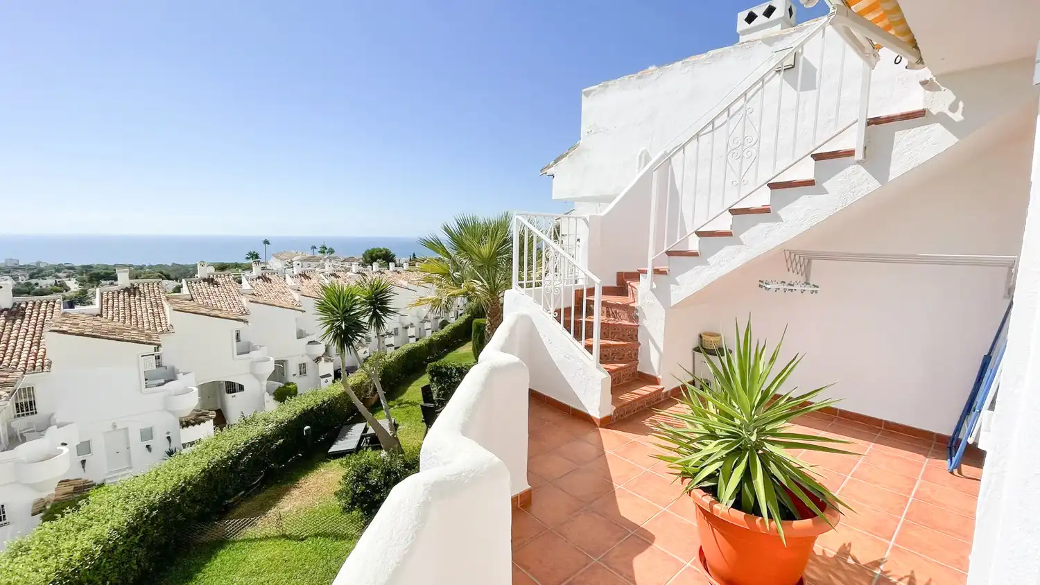 Exterior view of Detached homes for rent in Mijas  with Terrace, Swimming Pool and Pets allowed