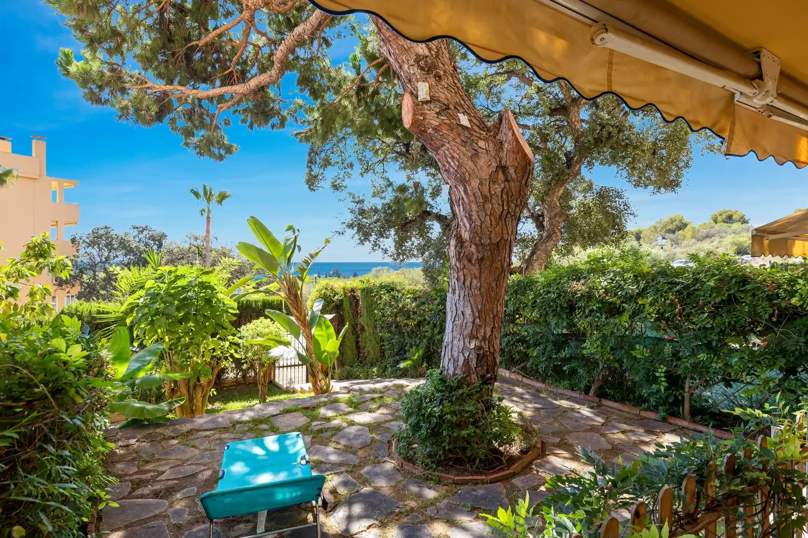 Jardín de Piso de alquiler en Mijas con Aire acondicionado, Calefacción y Jardín privado