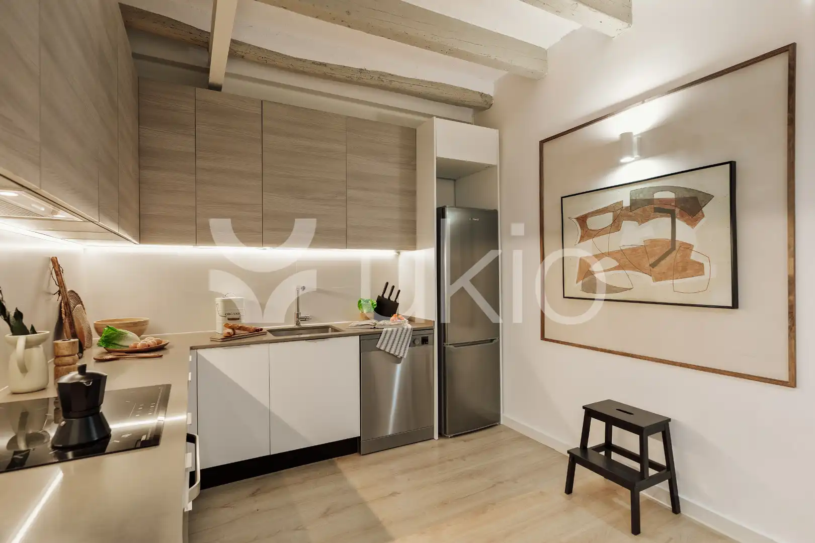Kitchen of Apartments for rent in Barcelona  with Air Conditioner, Heating and Furnished