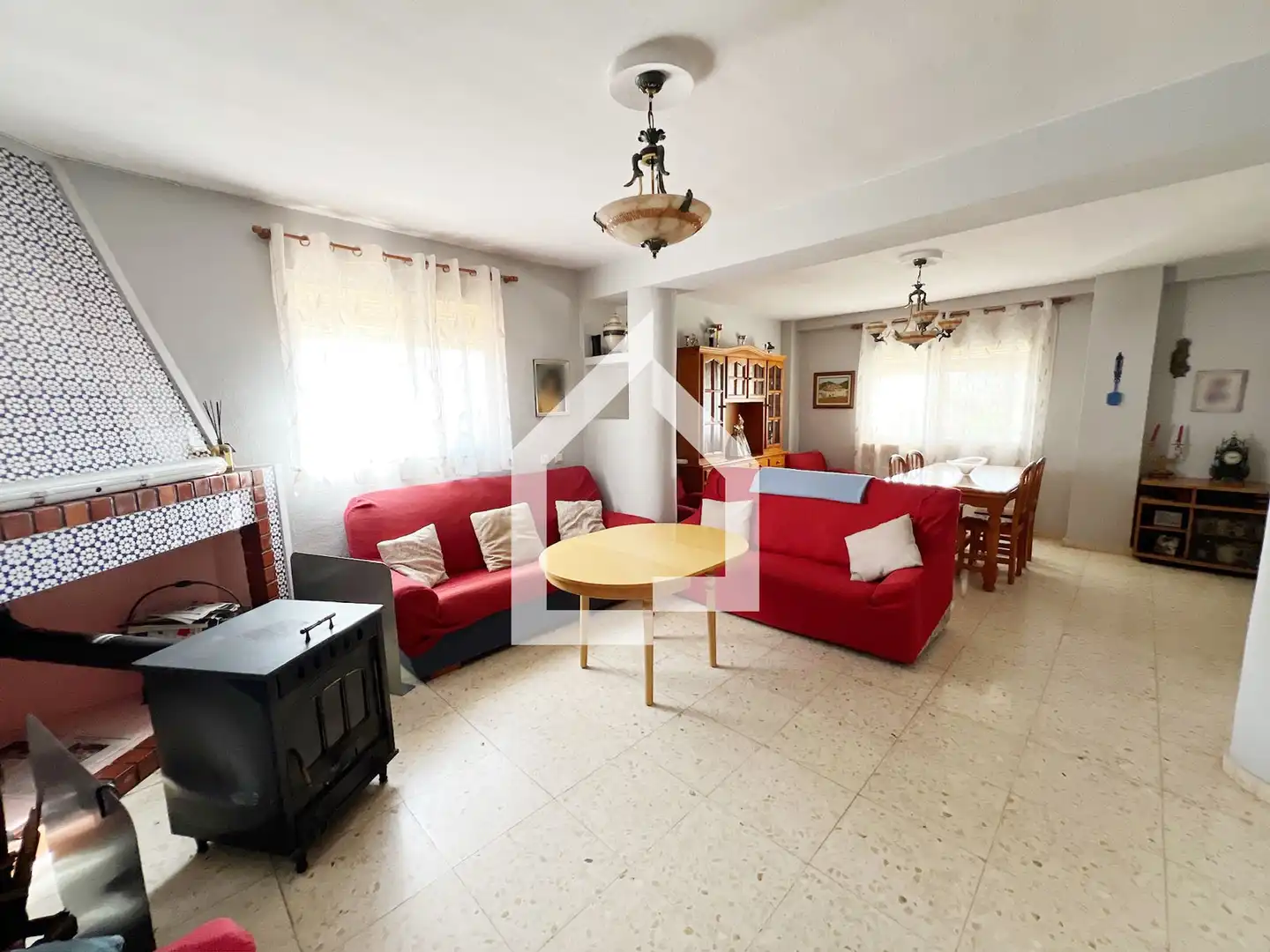 Sala de estar de Casa o chalet en venta en Tibi con Jardín privado, Terraza y Trastero