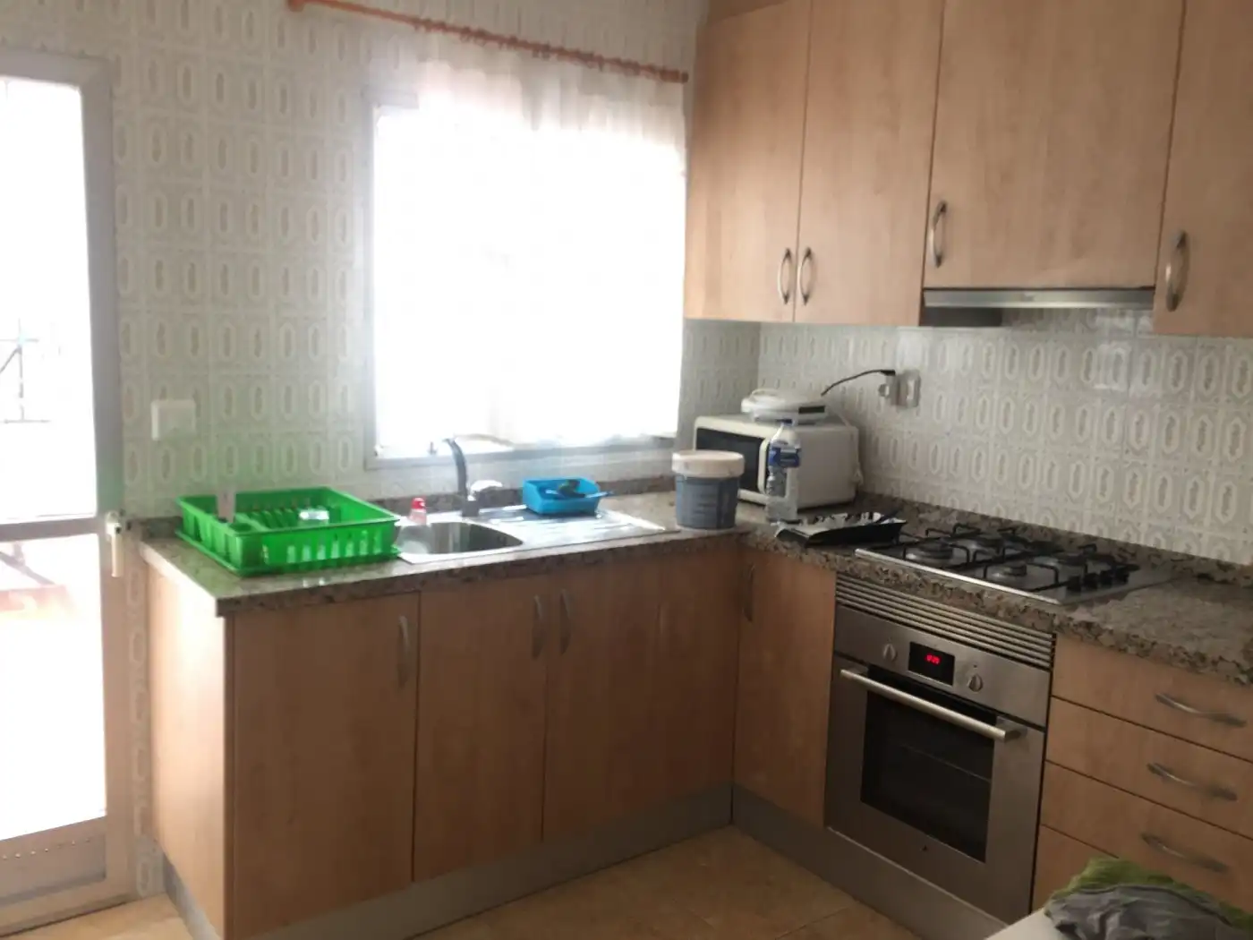 Küche von Wohnung zur Miete in Valencia mit Terrasse, Möbliert und Balkon