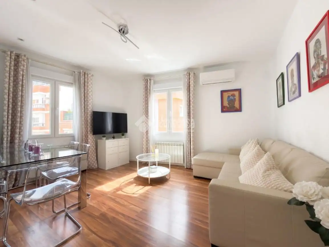 Sala d'estar de Pis en venda en Madrid amb Aire condicionat i Balcó
