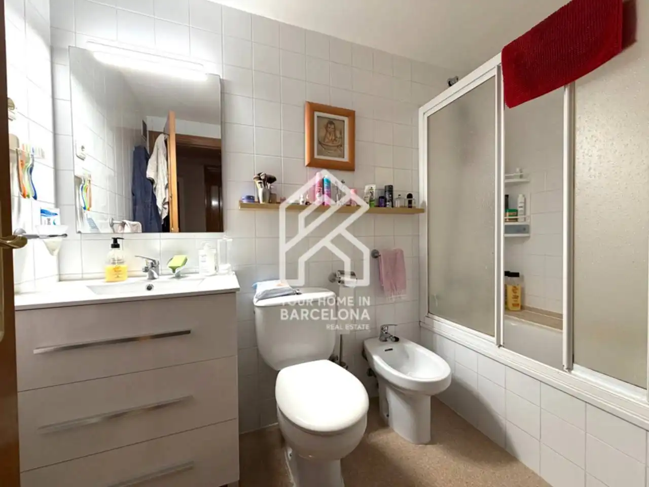 Bedroom of Flat for sale in Badalona  with Air Conditioner, Heating and Parquet flooring