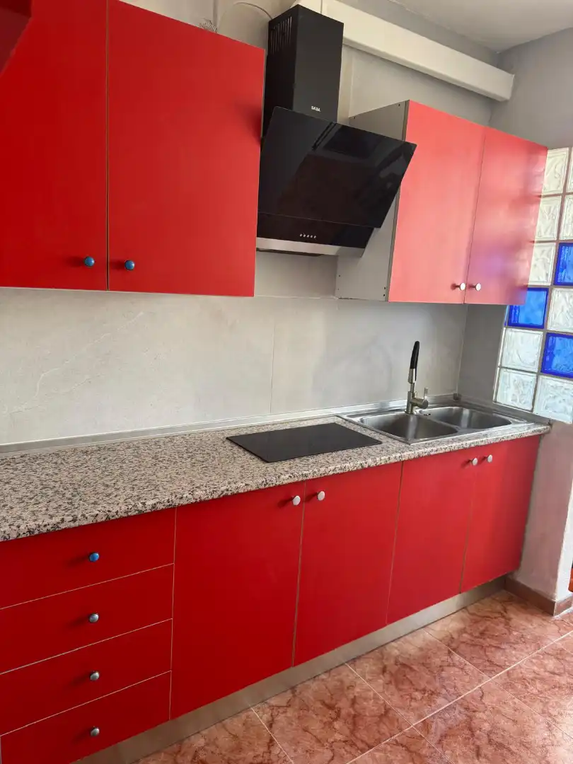 Kitchen of Flat for rent in Granada  with Air Conditioner, Terrace and Furnished