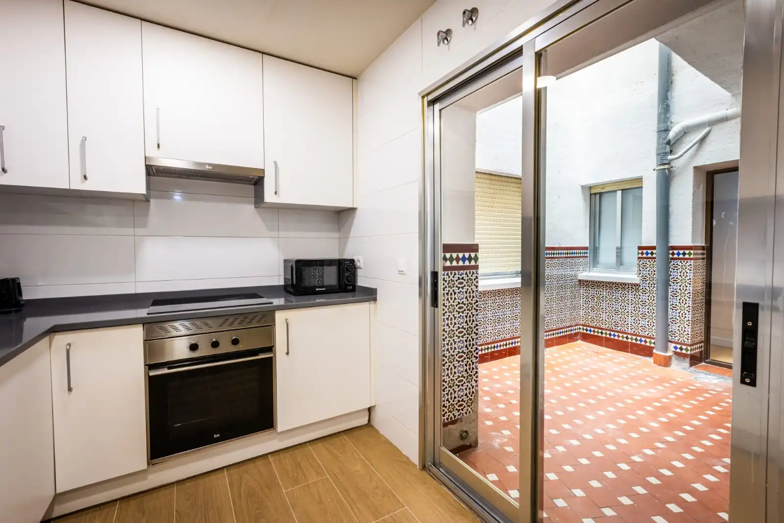 Kitchen of Flat for share in Parla  with Heating, Furnished and Oven