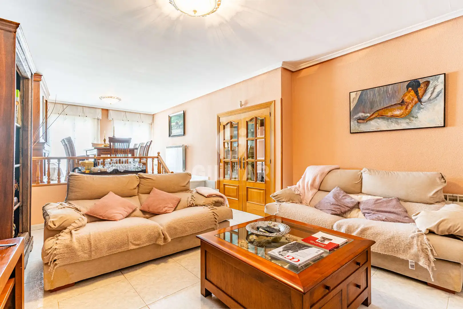 Sala de estar de Casa adosada en venta en Colmenar Viejo con Calefacción y Jardín privado