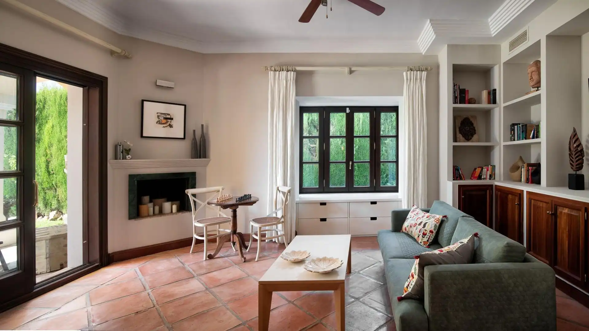 Living room of Houses for rent in Marbella  with Private garden, Terrace and Swimming Pool