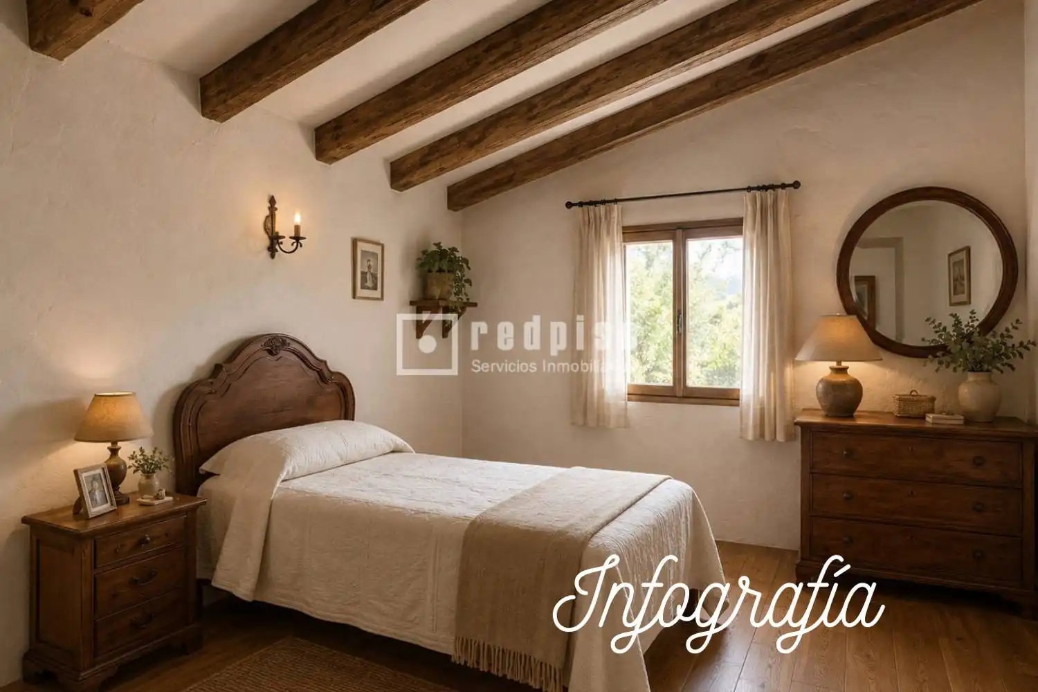 Bedroom of Houses for sale in Almogía  with Terrace, Storage room and Swimming Pool