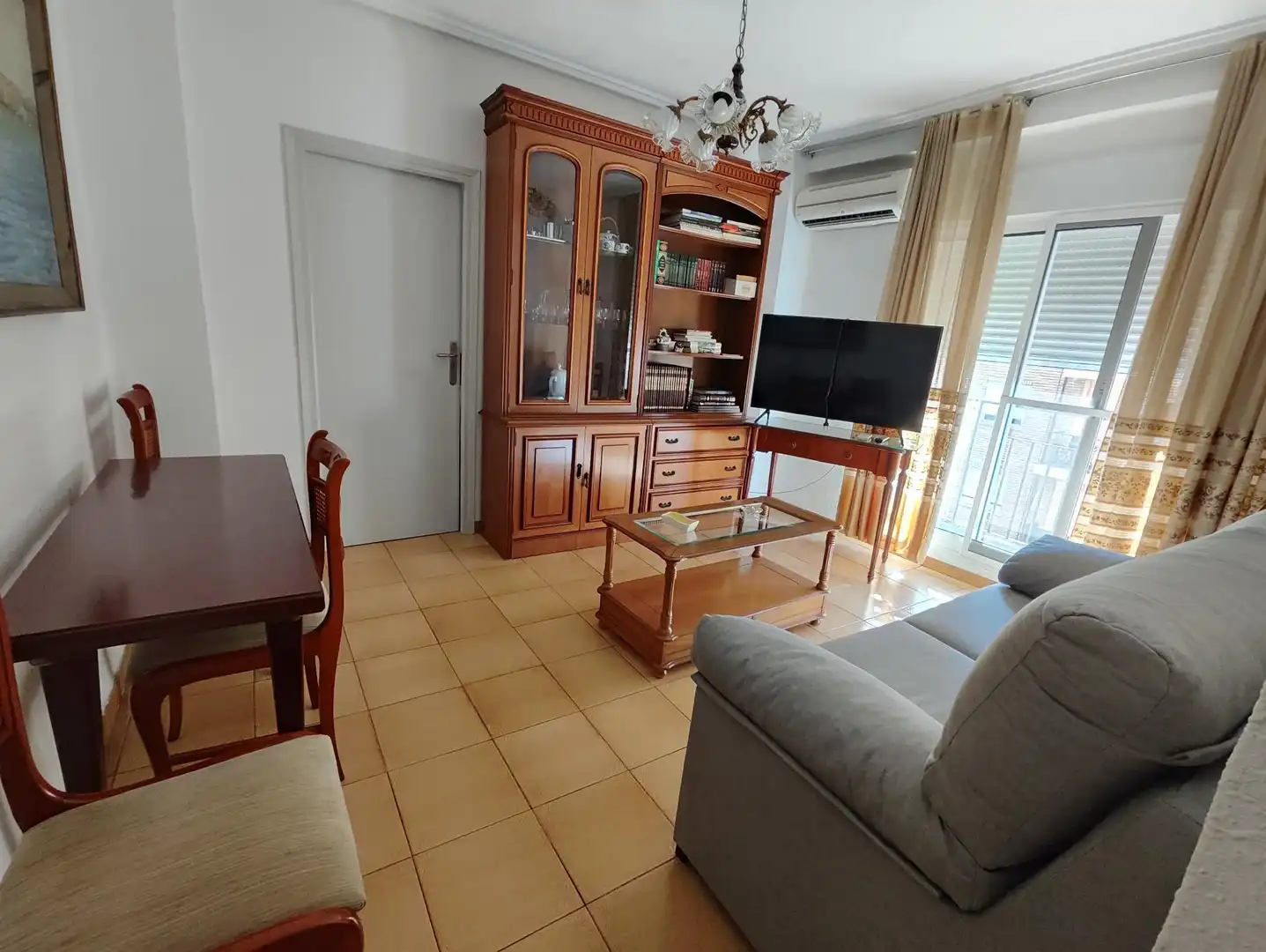 Wohnzimmer von Wohnung zur Miete in Valencia mit Klimaanlage, Heizung und Möbliert