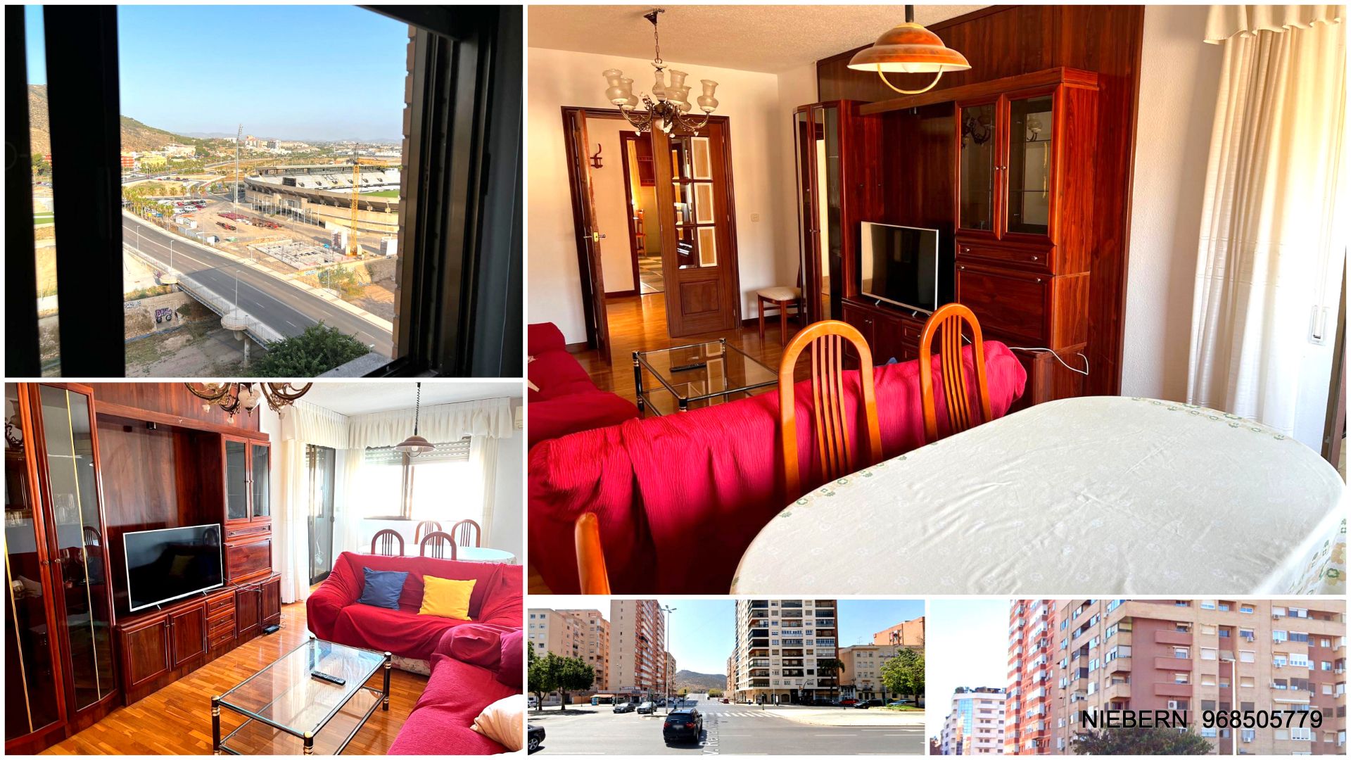 Vista exterior de Piso de alquiler en Cartagena con Aire acondicionado, Amueblado y Lavadora