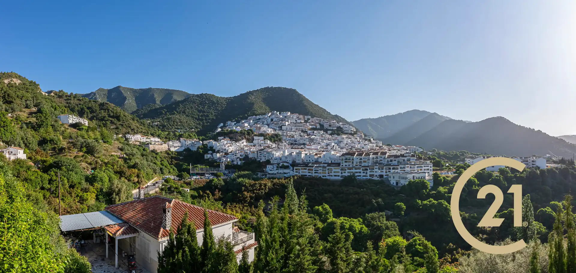 Vista exterior de Finca rústica en venta en Ojén con Jardín privado, Terraza y Piscina