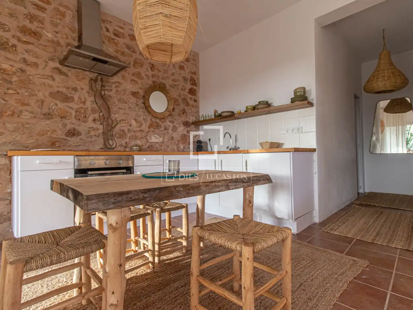 Cuina de Casa o xalet en venda en Formentera amb Aire condicionat, Jardí privat i Piscina