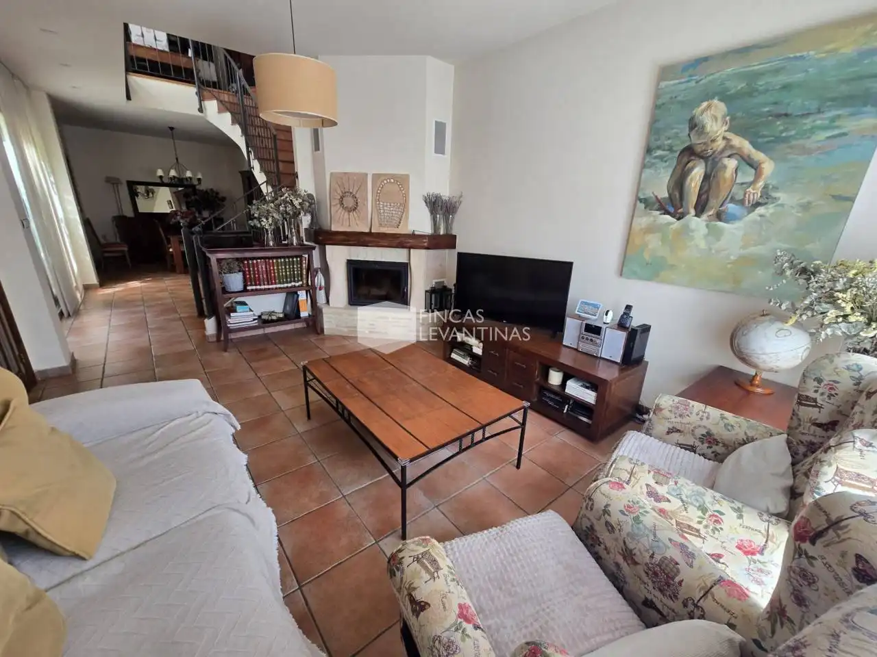 Sala de estar de Casa o chalet en venta en San Vicente del Raspeig / Sant Vicent del Raspeig con Terraza y Amueblado